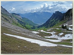 40 Bei La Jeur, Richtung Rhonetal mit dem Ort Miex