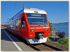 42 Mit dem Saint-Bernard Express von Vouvry zurück nach St-Gingolph